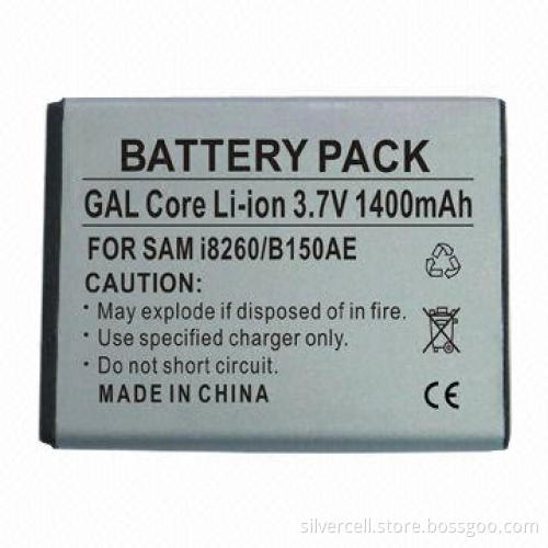 Li-ion Battery Packs for Samsung i8260 with 1,400mAh Capacity